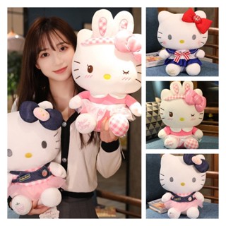 มาใหม่ หมอนตุ๊กตานุ่ม รูปการ์ตูน Hello Kitty Sanrio ของเล่นก่อนนอน สําหรับเด็กผู้หญิง
