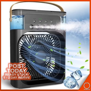 ENERGY SAVING Portable Air Conditioner Cooling Fan Mini Aircond Humidifier Purifier USB Mist Cooler Kipas Penyejuk 冷风扇