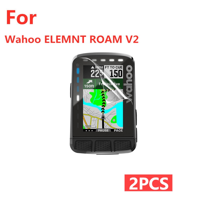 2 ชิ้น ฟิล์มกันรอยหน้าจอ PET กันระเบิด สําหรับ For Wahoo ELEMNT Roam V2