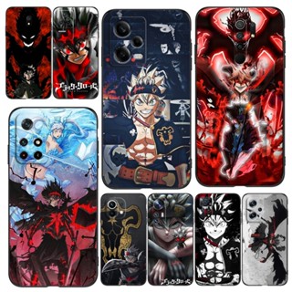 เคสโทรศัพท์มือถือ ซิลิโคนนิ่ม Tpu ลายอะนิเมะ Black Clover สีดํา สําหรับ Xiaomi 13 lite redmi 12 12C 11A