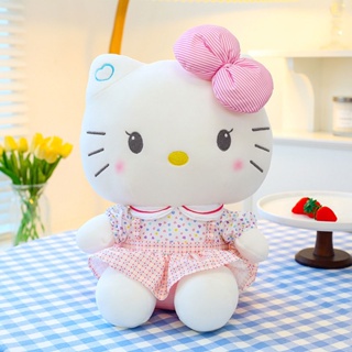 ตุ๊กตาการ์ตูนแมว Sanrio Hello Kitty ขนาด 55 ซม. สําหรับตกแต่งห้องวันเกิด