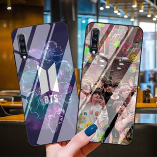 เคสโทรศัพท์มือถือแบบแก้ว ลาย BTS BOY สําหรับ Samsung S21 S22 S20FE S8 S9 S10 S10E S20 Plus Ultra Note 8 9 10 20 Pro