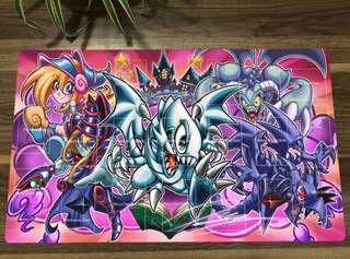 Yugioh Playmat Toon Dark Magician Girl TCG CCG แผ่นรองเมาส์เล่นเกมเทรดดิ้งการ์ด