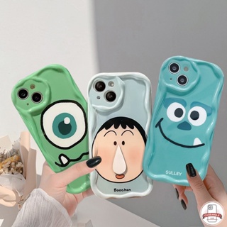 เคสโทรศัพท์มือถือ แบบนิ่ม ลายการ์ตูนมอนสเตอร์ 3D ขอบโค้ง สําหรับ IPhone 11 Pro Max XR 7Plus 6s 8 6 7 Plus 14 13 12 Pro Max X XS Max SE 2020