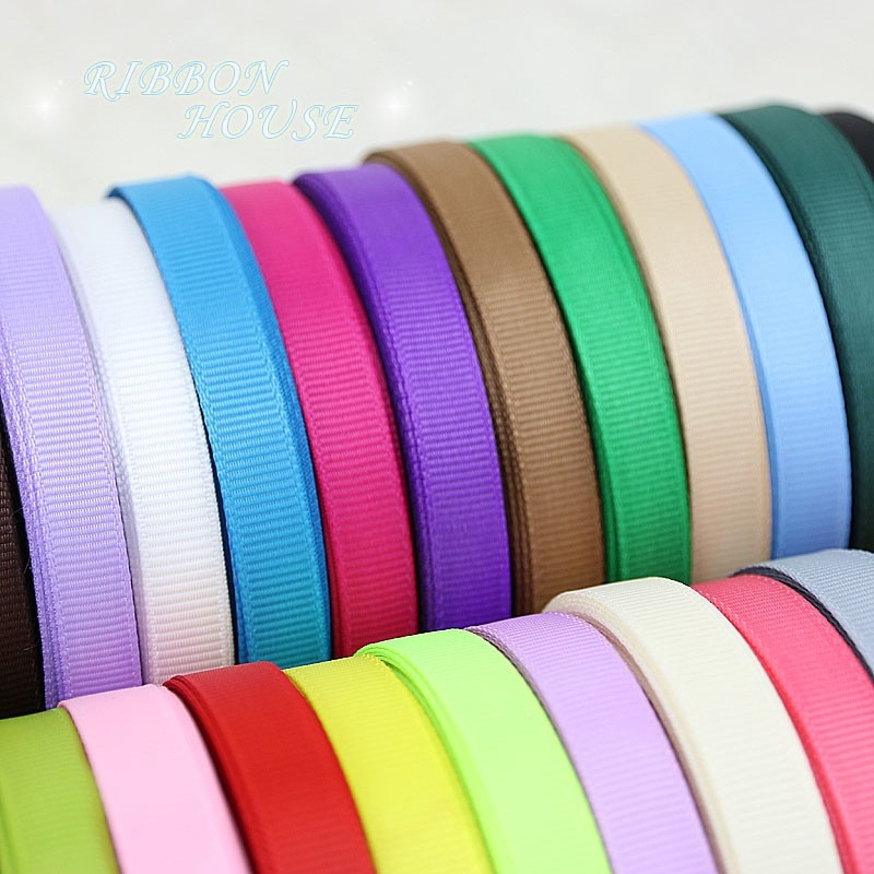 (25หลา/ล็อต) 10 มม.Grosgrain ริบบิ้นคริสต์มาสริบบิ้นขายส่งของขวัญห่อตกแต่ง