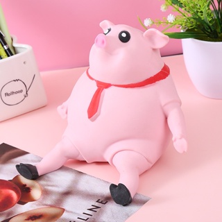 ของเล่นบีบสกุชชี่ รูปหมูน่ารัก 3D สีชมพู บรรเทาความเครียด สําหรับเด็ก และผู้ใหญ่