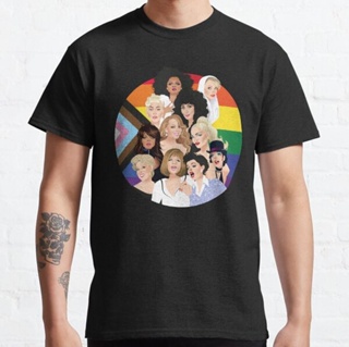 เสื้อยืด พิมพ์ลาย Pride Divas Edition สไตล์คลาสสิก