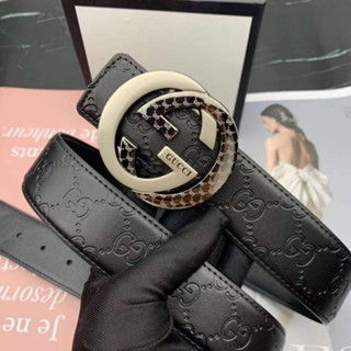 พร้อมส่ง ! Gucci เข็มขัดหนังวัว แฟชั่น คุณภาพสูง สําหรับผู้ชาย และผู้หญิง