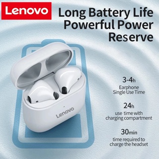 Lenovo TWS หูฟังบลูทูธไร้สาย HD สเตอริโอ ลดเสียงรบกวน ควบคุมแบบสัมผัส