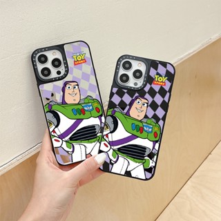 Casetify เคสโทรศัพท์มือถือแบบนิ่ม กันกระแทก ลาย TOY STORY Buzz Lightyear พร้อมกระจก สําหรับ iPhone 11 14 Pro Max 12 13 Mini X XR XS Max SE 2020 6 7 8 Plus
