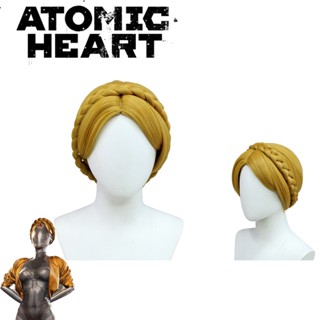 Atomic Heart Twins วิกผมคอสเพลย์ ความยาวปานกลาง แบบถัก สําหรับผู้หญิง