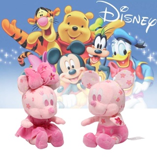 ของเล่นตุ๊กตา Disney Cherry Blossom Mickey Minnie ของขวัญ สําหรับเด็ก