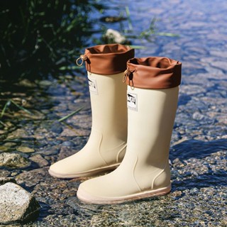 สไตล์ญี่ปุ่น Rainboot ผู้หญิง Anti Slip ใหม่น้ำบู๊ทส์ Camping กลา