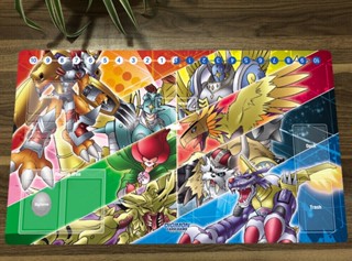 แผ่นรองเมาส์ ลาย Digimon Wargreymon Duel Playmat CCG DTCG สําหรับเล่นเกม