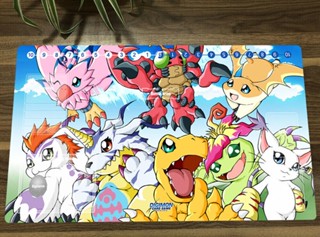 แผ่นรองเมาส์ ลายการ์ตูนอนิเมะ Digimon Adventure Playmat CCG TCG สําหรับเล่นเกม