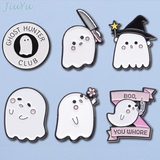 เครื่องประดับ เข็มกลัด รูปผี Kawaii Ghost Enamel Pins Cool Magic Ghost สไตล์พังก์