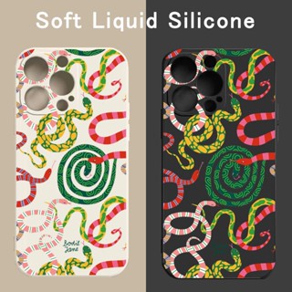 เคสโทรศัพท์มือถือ ซิลิโคนนิ่ม กันกระแทก ลาย Viper แฟชั่นเรโทร สําหรับ iPhone 11 14 Pro Max 12 13 Mini X XR XS Max SE 2020 6 7 8 Plus