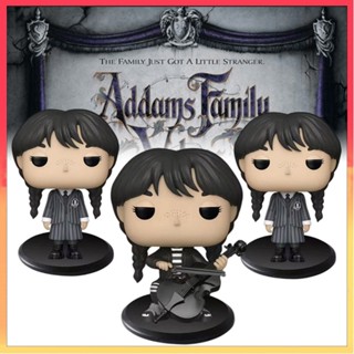 โมเดลตุ๊กตาฟิกเกอร์ The Addams Family Wednesday พร้อมฐาน ของเล่นสําหรับเด็ก