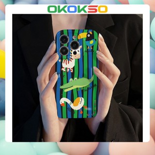 [OKOKSO] ใหม่ เคสโทรศัพท์มือถือนิ่ม กันกระแทก ลายการ์ตูนเป็ดจระเข้ สําหรับ OPPO Reno9 Reno8 Reno7pro reno6 7z 5 R17 A9 2020 4Z 5G F11 A31 A15 A3S A77