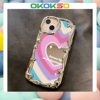 [OKOKSO] เคสโทรศัพท์มือถือนิ่ม กันกระแทก ลายการ์ตูนหัวใจ สําหรับ OPPO Reno9 Reno8 Reno7pro reno6 7z 8T 5 R17 A53 A9 2020 F11 A31 A3S A78 A77