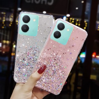 พร้อมส่ง เคสโทรศัพท์มือถือ TPU นิ่ม แบบใส บางพิเศษ กันกระแทก ลายท้องฟ้ากลางคืน สําหรับ VIVO Y36 4G 5G Y02T V27 5G 2023