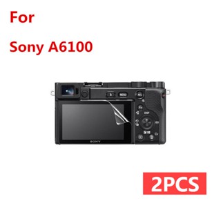 2 ชิ้น ฟิล์มกระจกนิรภัยกันรอยหน้าจอกล้อง สําหรับ For Sony A6000 A6100