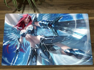 Fairy Tail Yugioh Playmat Erza Scarlet CCG TCG เสื่อเทรดดิ้งการ์ดเกม เสื่อ + ถุง 11