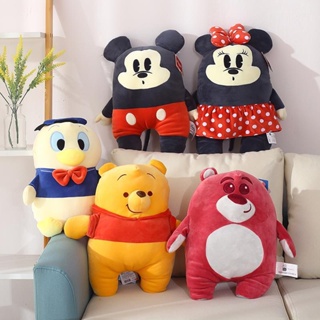 ✨พร้อมส่ง✨หมอนตุ๊กตานุ่ม รูปการ์ตูน Disney Mickey Minnie Donald Duck Strawberry Bear เหมาะกับของขวัญ ตุ๊กตา