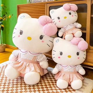 ตุ๊กตาการ์ตูนแมว Sanrio Hello Kitty กอดได้ ขนาด 55 ซม. เหมาะกับของขวัญวันเกิด สําหรับตกแต่งห้องเด็ก