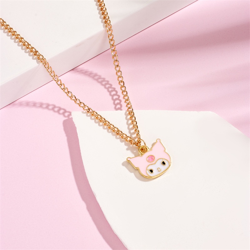 Xiaoboacc แฟชั่นเกาหลี น่ารัก การ์ตูน KT แมว ไหปลาร้า สร้อยคอโซ่ ผู้หญิง ไม่ฉีกขาด เมโลดี้ ซินนาม่อนโรล สร้อยคอ - รูปที่ 7