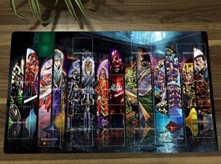 Yugioh Six Samurai Deck Duel Playmat CCG TCG แผ่นรองเมาส์ พร้อมกระเป๋า สําหรับเล่นเกม