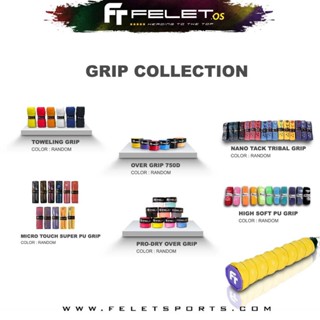 Felet Grip สีสุ่ม "ProDryOvergrip-750D-TowelGrip-TribalGrip-PuGrip-MicroPuGrip"