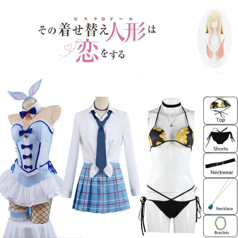 ชุดคอสเพลย์ การ์ตูนอนิเมะ Darling Kitagawa Marin Bunny Girl Marin Kitagawa Bunny Girl สําหรับเด็กผู้หญิง