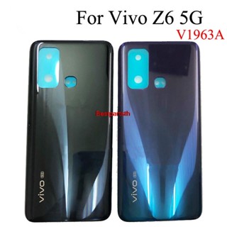 Bestth-- ฝาครอบแบตเตอรี่ด้านหลัง 6.57 นิ้ว สีดํา สีม่วง สําหรับ Vivo Z6 5G V1963A