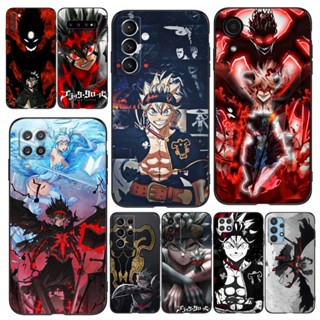 เคสโทรศัพท์มือถือ ซิลิโคนนิ่ม Tpu ลายอนิเมะ Black Clover สีดํา สําหรับ Samsung Galaxy S23 Plus Ultra S23 5G