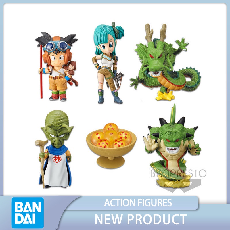 อะนิเมะ Bandai DRAGON BALL WCF Trove Kakarotto Bulma Shenron การกระทำตัวเลขของเล่น PVC เด็กตุ๊กตาตกแ