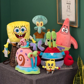 ตุ๊กตา SpongeBob Patrick Star Plankton Squidward Mr. กระบองเพชร ขนาด 20-40 ซม.