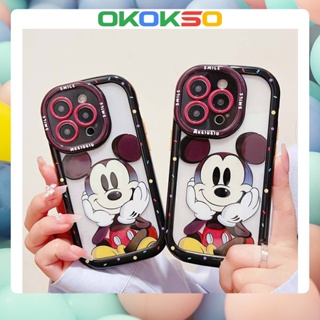 ใหม่ เคสโทรศัพท์มือถือแบบนิ่ม กันกระแทก ลายการ์ตูนมิกกี้เมาส์น่ารัก สําหรับ OPPO Reno9 Reno8 Reno7pro reno6 5