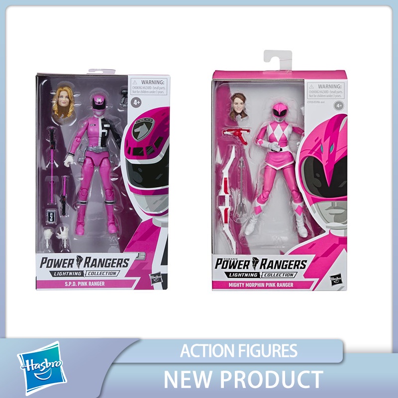 ORIGINAL Hasbro POWER RANGERS Space Pink Ranger Action Anime Figures ของเล่นเด็กวันเกิดของขวัญ