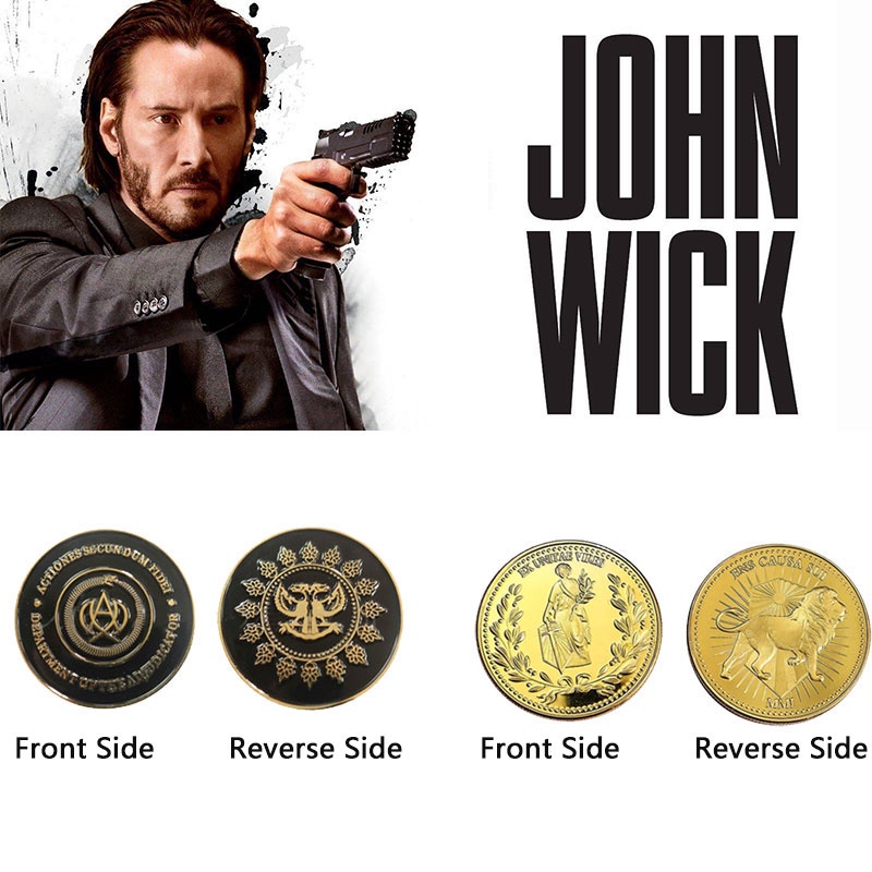 ประทับใจ Wick John Gold Coin Continental Hotel Collection เหมาะสําหรับแสดงของขวัญหรือ