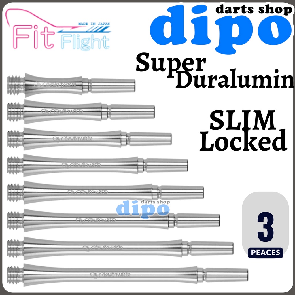 Fit Shaft Super Duralumin Slim Locked - Fit Darts Shaft