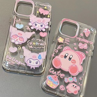 เคสโทรศัพท์มือถือคู่รัก แบบนิ่ม ลายการ์ตูน Star Kirby สําหรับ OPPO Reno8 Reno7pro reno6 7z 5 R17 A72 A53 A9 2020 4Z 5G F11 A31 F9 A15 A3S A77