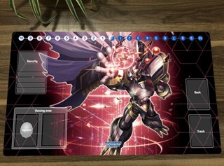 Digimon Alphamon Playmat DTCG CCG แผ่นยางรองเมาส์ สําหรับเล่นเกม