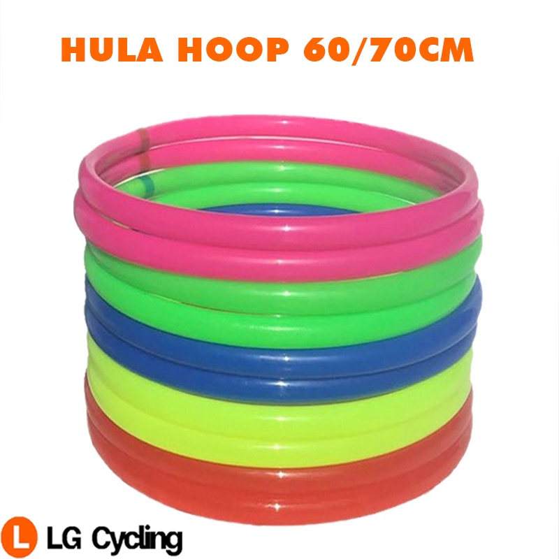 Hula Hoop เด็ก Kindergarden นักเรียนประถมแหวนสียิมนาสติกห่วงพลาสติกหนา 60 ซม. 70 ซม.