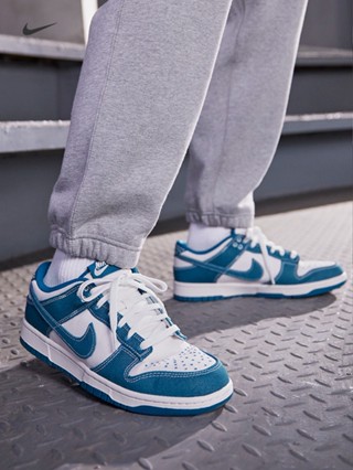 NK Dunk LOW Industrial Blue  รองเท้าผ้าใบลําลอง สีฟ้า คุณภาพสูง สําหรับผู้ชาย ผู้หญิง เหมาะกับการเล่นกีฬา DV0834