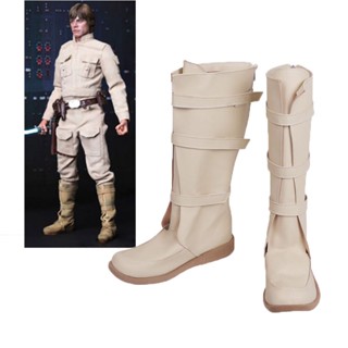 รองเท้าบูทคอสเพลย์ Star War Movie Luke Skywalker Masquerade แฮนด์เมด