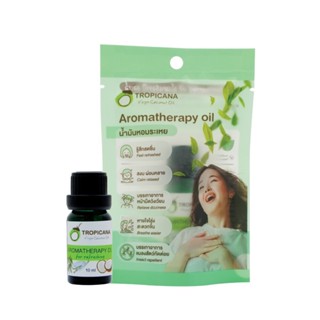 Tropicana MINT &amp; EUCALYPTUS AROMA OIL Coconut Essential Oil | ทรอปิคานา น้ำมันหอมระเหยมินท์ และยูตาลิปตัส10ml