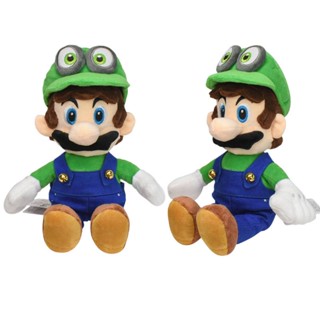 ตุ๊กตายัดนุ่น ซูเปอร์มาริโอ้ สีเขียว Luigi Sit ขนาด 8 นิ้ว ของเล่นสําหรับเด็ก