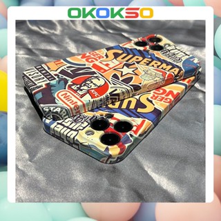 [OKOKSO] ใหม่ เคสโทรศัพท์มือถือ ฟิล์มนิ่ม กันกระแทก ลายการ์ตูนคนแก่ แนวสตรีท สําหรับ OPPO Reno9 Reno8 Reno7pro reno6 7z 5 R17 A9 2020 4Z 5G F11 A31 A15 A3S A77