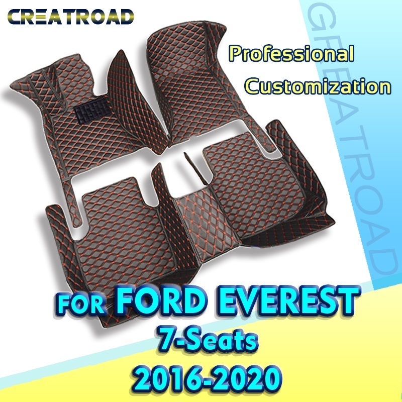 พรมปูพื้นรถยนต์ สําหรับ Ford Everest Seven Seats 2016 2017 2018 2019 2020